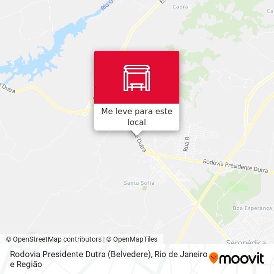 Rodovia Presidente Dutra (Belvedere) mapa