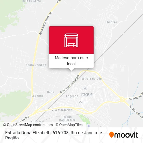 Estrada Dona Elizabeth, 616-708 mapa