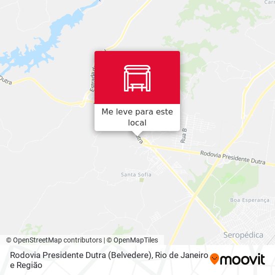Rodovia Presidente Dutra (Belvedere) mapa