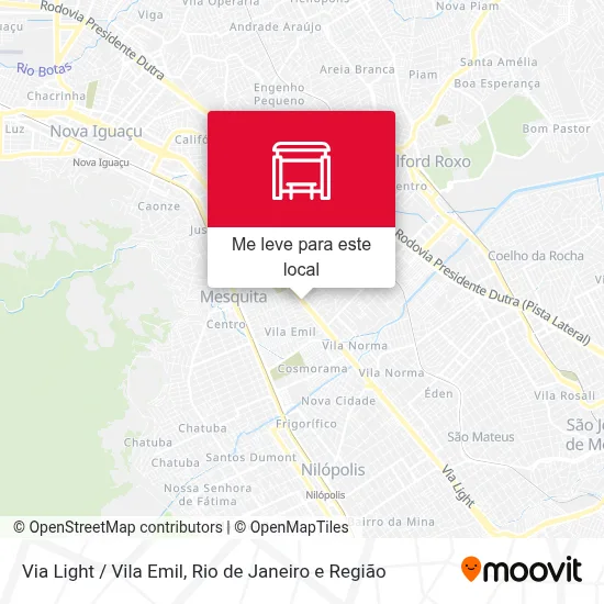 Via Light / Vila Emil mapa