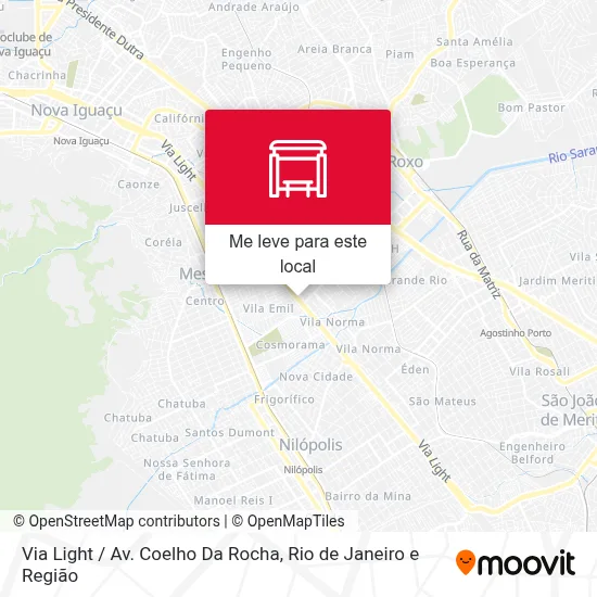Via Light / Av. Coelho Da Rocha mapa