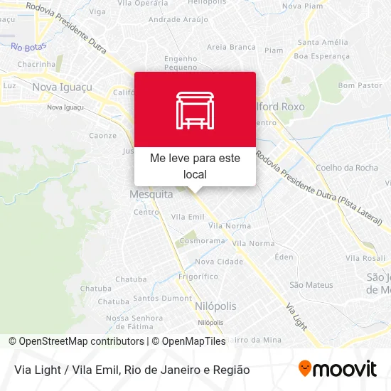 Via Light / Vila Emil mapa