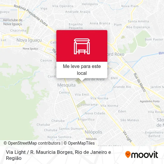 Via Light / R. Maurícia Borges mapa