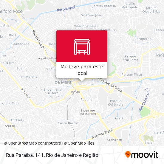 Rua Paraíba, 141 mapa