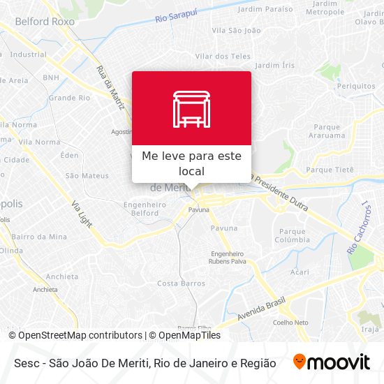 Sesc - São João De Meriti mapa