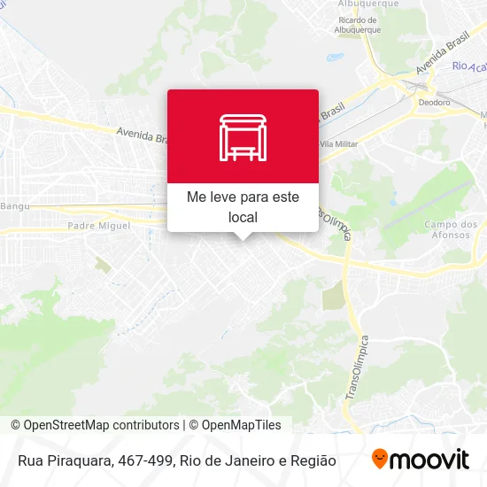 Rua Piraquara, 467-499 mapa