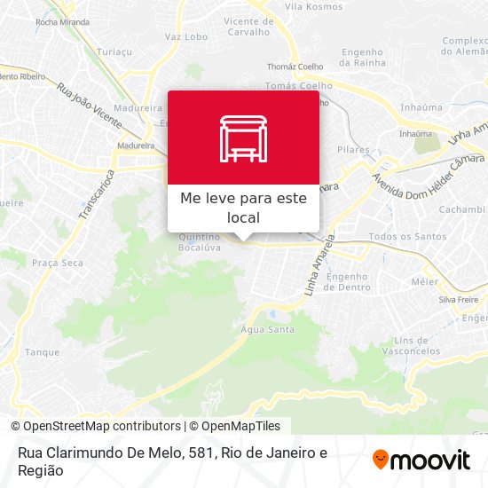 Rua Clarimundo De Melo, 581 mapa