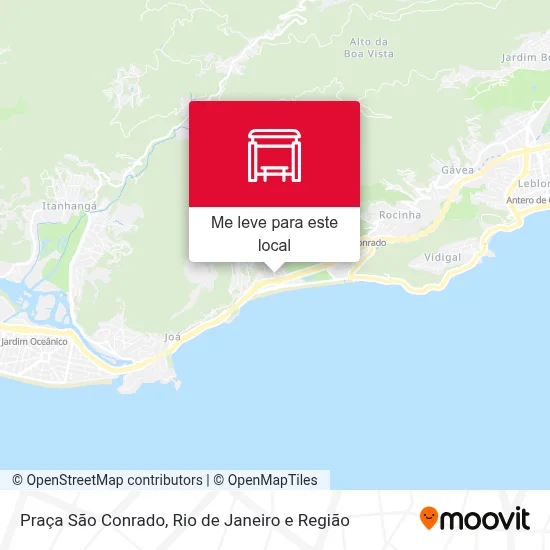 Praça São Conrado mapa