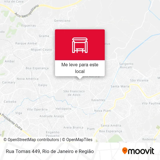 Rua Tomas 449 mapa