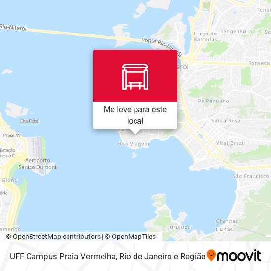 UFF Campus Praia Vermelha mapa