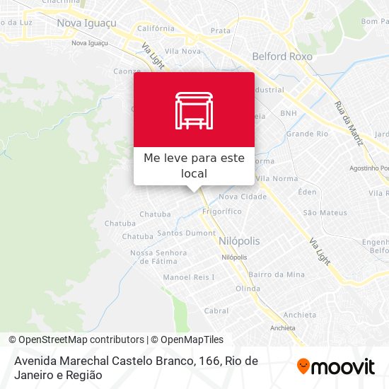 Avenida Marechal Castelo Branco, 166 mapa
