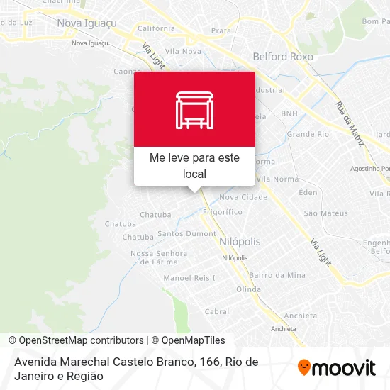 Avenida Marechal Castelo Branco, 166 mapa