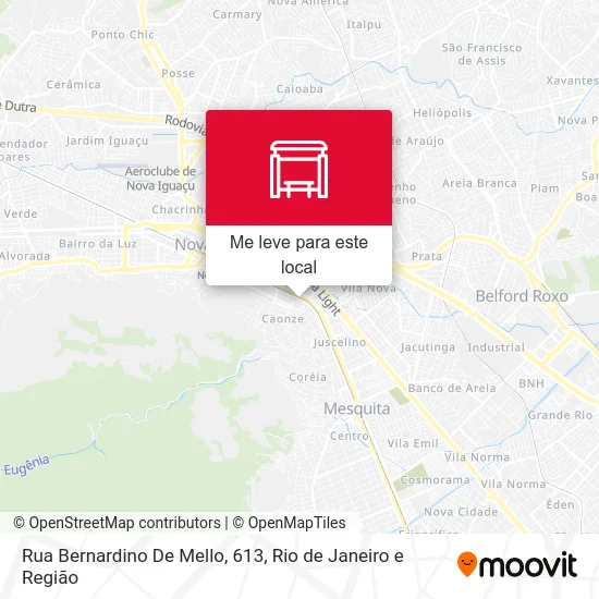 Rua Bernardino De Mello, 613 mapa