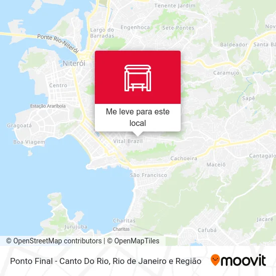 Ponto Final - Canto Do Rio mapa