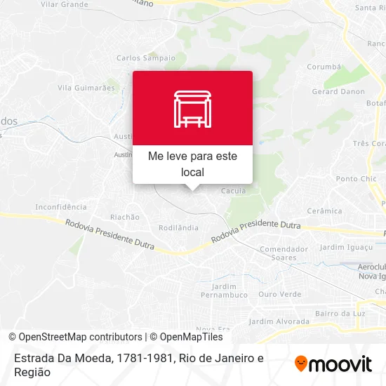 Estrada Da Moeda, 1781-1981 mapa