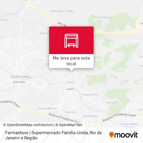Farmashow | Supermercado Família Unida mapa