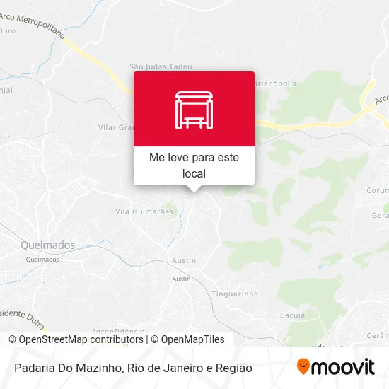 Padaria Do Mazinho mapa