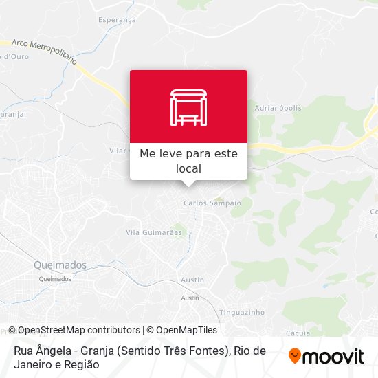 Rua Ângela - Granja (Sentido Três Fontes) mapa