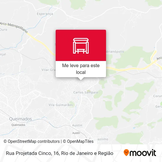 Rua Projetada Cinco, 16 mapa