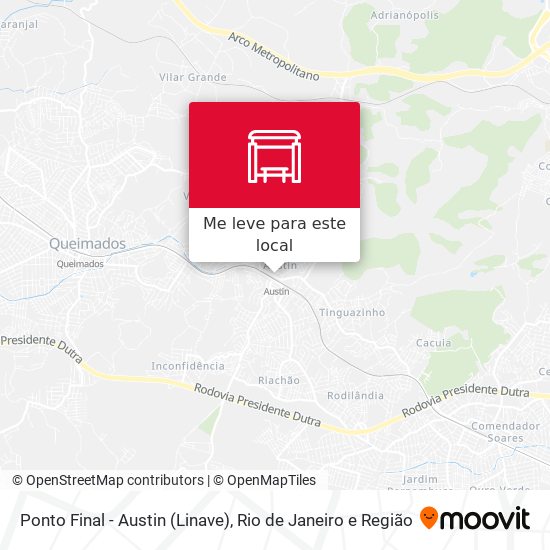 Ponto Final - Austin (Linave) mapa