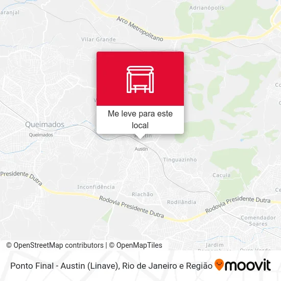 Ponto Final - Austin (Linave) mapa