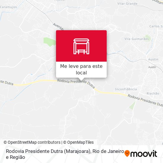 Rodovia Presidente Dutra (Marajoara) mapa