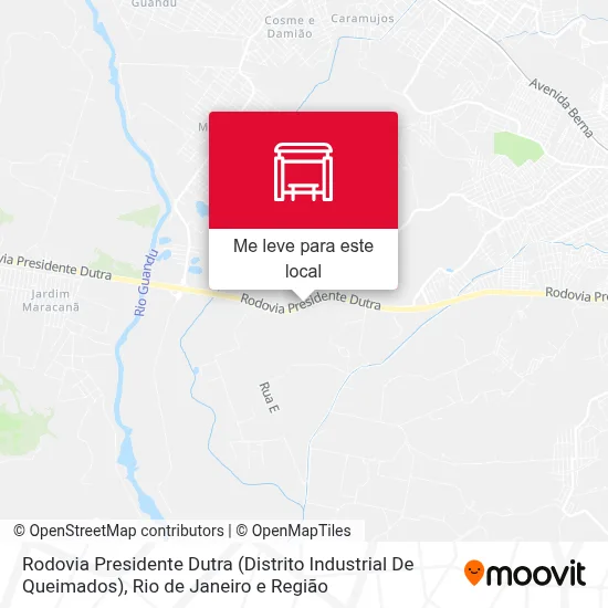 Rodovia Presidente Dutra (Distrito Industrial De Queimados) mapa
