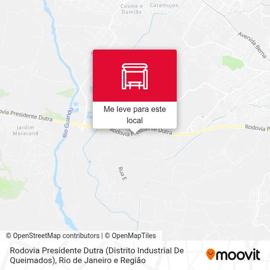 Rodovia Presidente Dutra (Distrito Industrial De Queimados) mapa