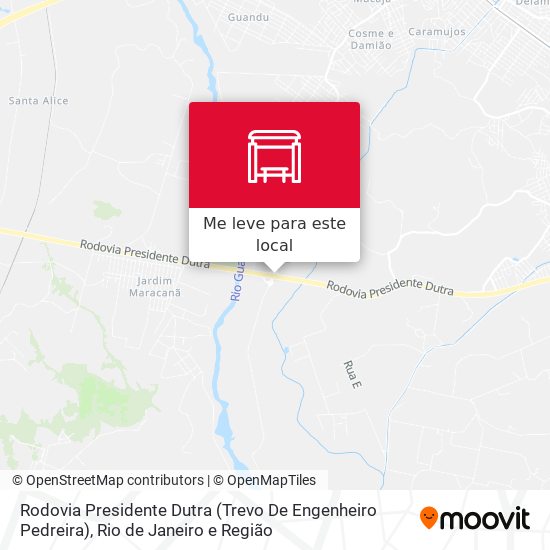 Rodovia Presidente Dutra (Trevo De Engenheiro Pedreira) mapa