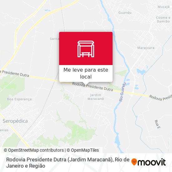 Rodovia Presidente Dutra (Jardim Maracanã) mapa