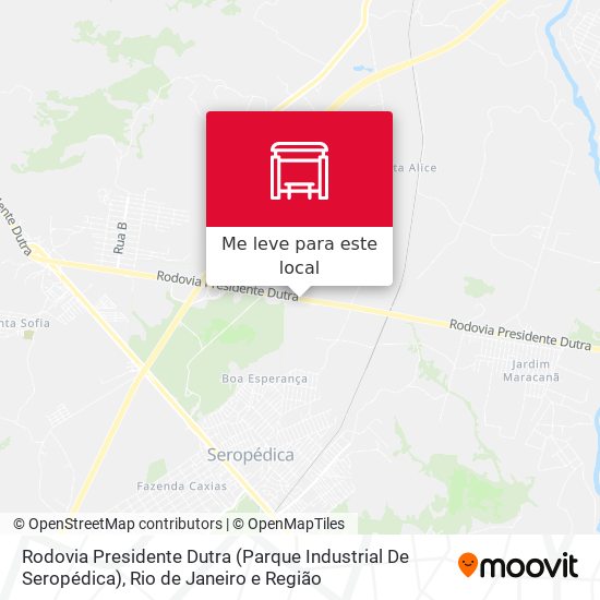 Rodovia Presidente Dutra (Parque Industrial De Seropédica) mapa