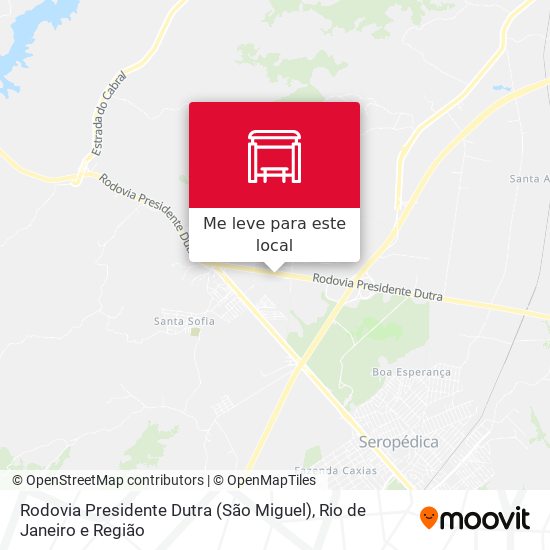 Rodovia Presidente Dutra (São Miguel) mapa