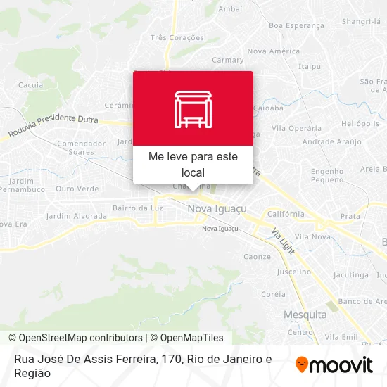 Rua José De Assis Ferreira, 170 mapa