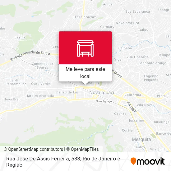 Rua José De Assis Ferreira, 533 mapa