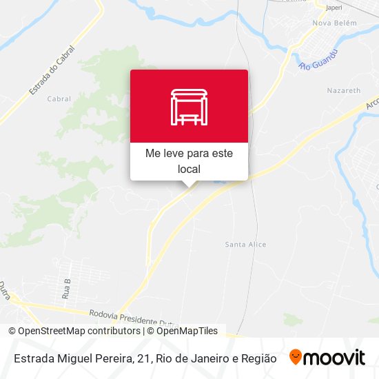 Estrada Miguel Pereira, 21 mapa