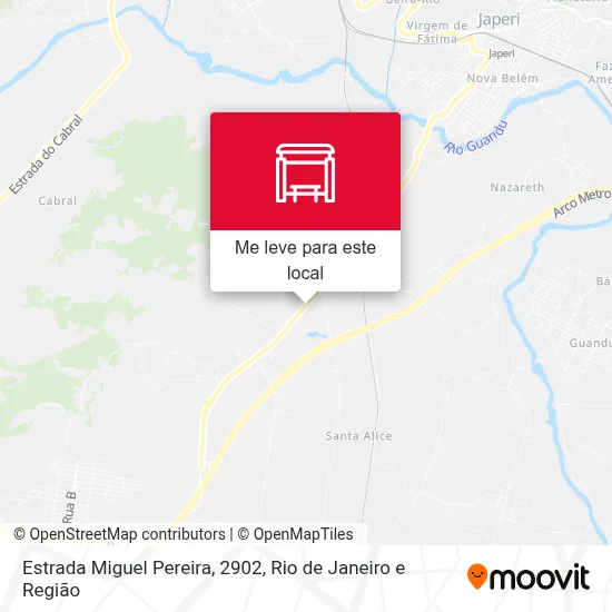 Estrada Miguel Pereira, 2902 mapa