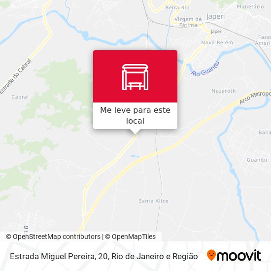 Estrada Miguel Pereira, 20 mapa