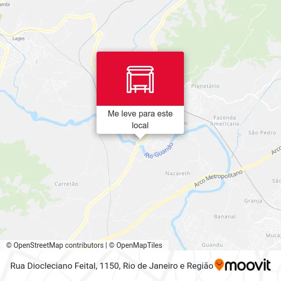 Rua Diocleciano Feital, 1150 mapa