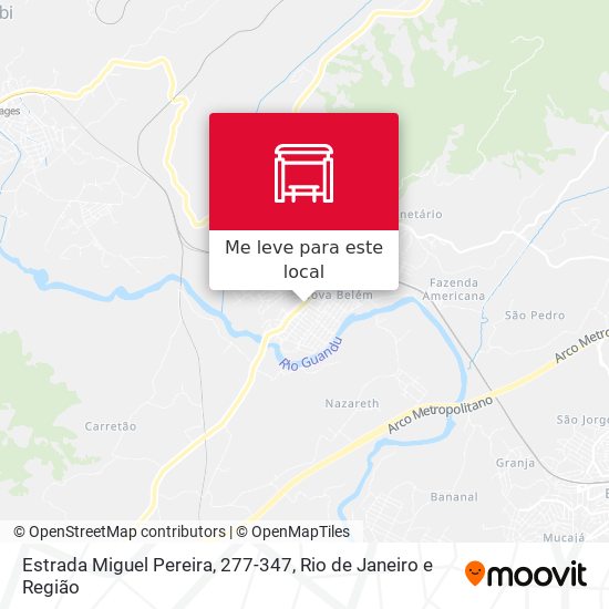Estrada Miguel Pereira, 277-347 mapa