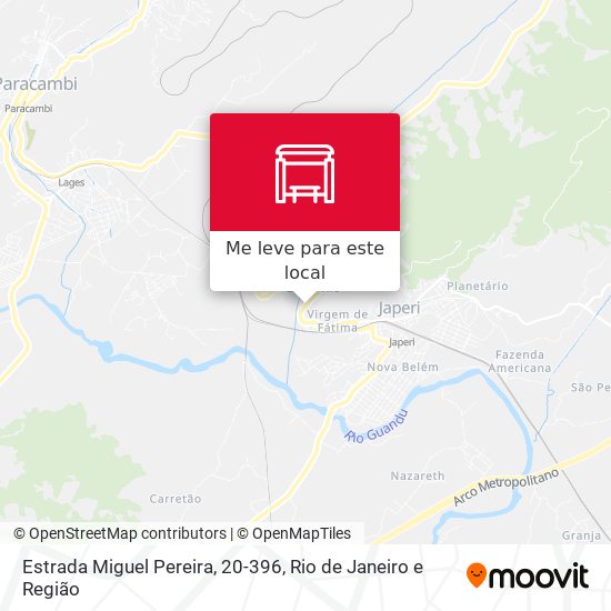 Estrada Miguel Pereira, 20-396 mapa