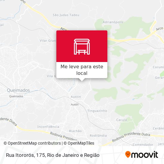 Rua Itororós, 175 mapa