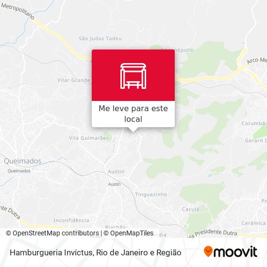 Hamburgueria Invíctus mapa
