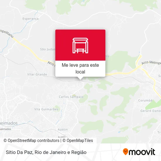 Sítio Da Paz mapa
