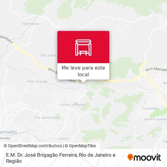 E.M. Dr. José Brigagão Ferreira mapa