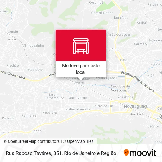 Rua Raposo Taváres, 351 mapa