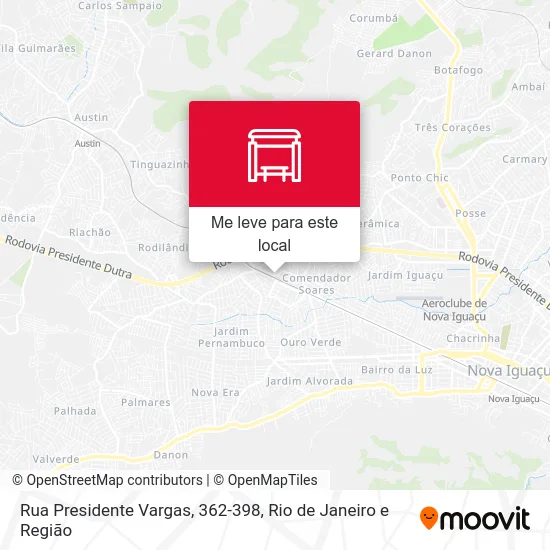 Rua Presidente Vargas, 362-398 mapa