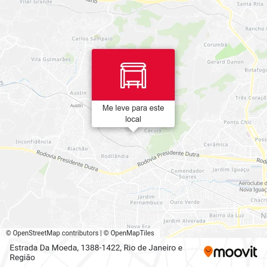 Estrada Da Moeda, 1388-1422 mapa