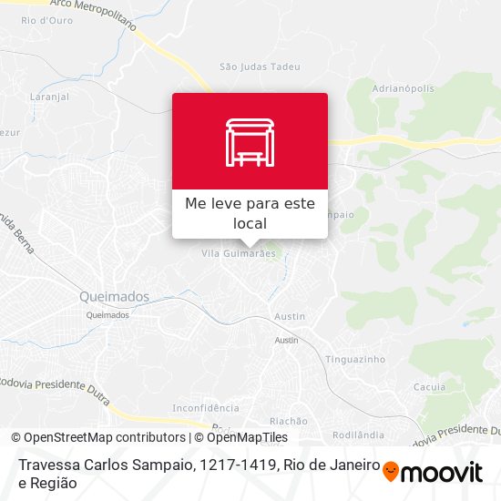 Travessa Carlos Sampaio, 1217-1419 mapa