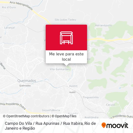 Campo Do Vila / Rua Apurinas / Rua Itabira mapa