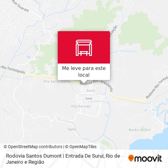 Rodovia Santos Dumont | Entrada De Suruí mapa
